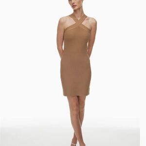 Sculpt knit criss cross dress